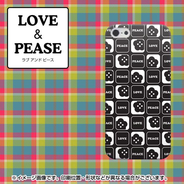 iPhone 5 512 LOVE&PEASE ハードケース 背面印刷
