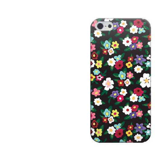 iPhone 5 779 リバティプリントBK ハードケース 背面印刷
