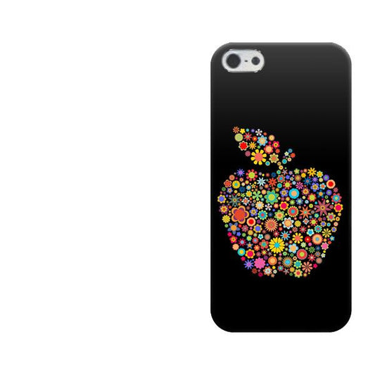 iPhone 5 1195 カラフルアップル ハードケース 背面印刷
