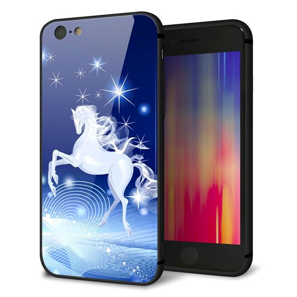 iPhone 6 強化ガラス&TPUスマホケース ガラプリ【436 ペガサス】