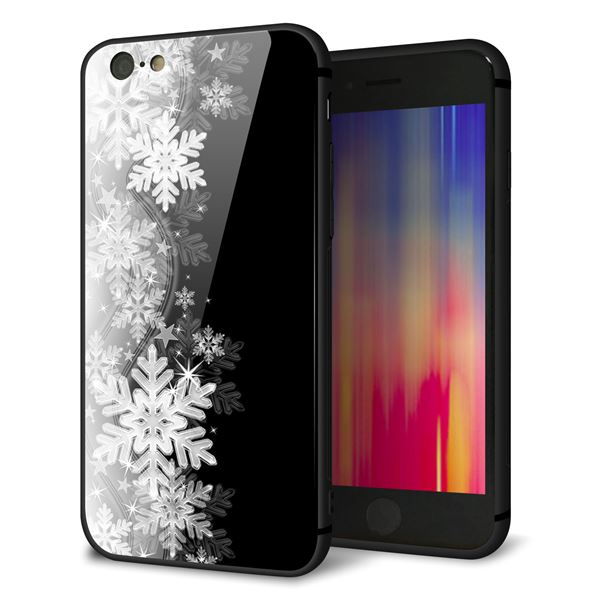 iPhone 6 強化ガラス&TPUスマホケース ガラプリ【603 白銀と闇】