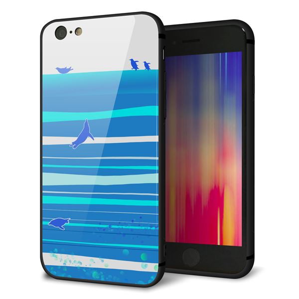 iPhone 6 強化ガラス&TPUスマホケース ガラプリ【YB920 ペンギン01】