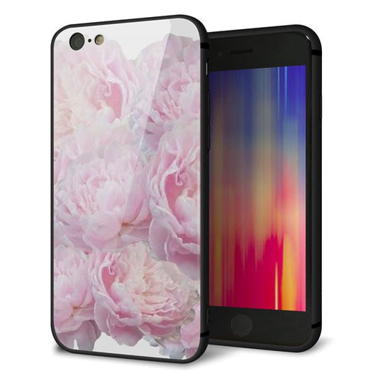 iPhone 6 強化ガラス&TPUスマホケース ガラプリ【YI885 フラワー6】