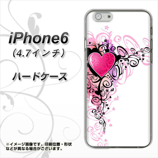 iPhone 6 007 スタイリッシュハート ハードケース 背面印刷