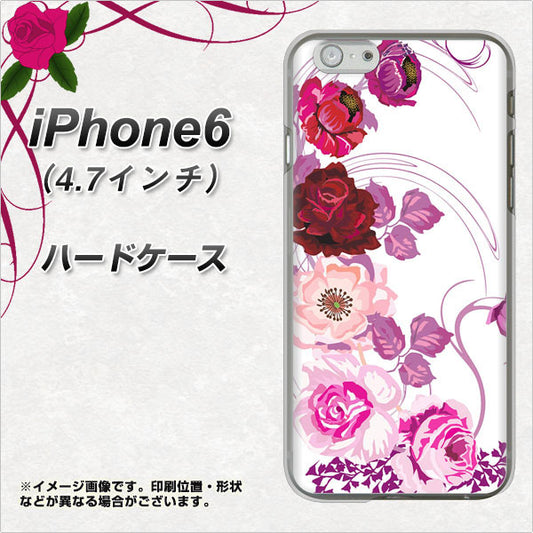 iPhone 6 116 6月のバラ ハードケース 背面印刷