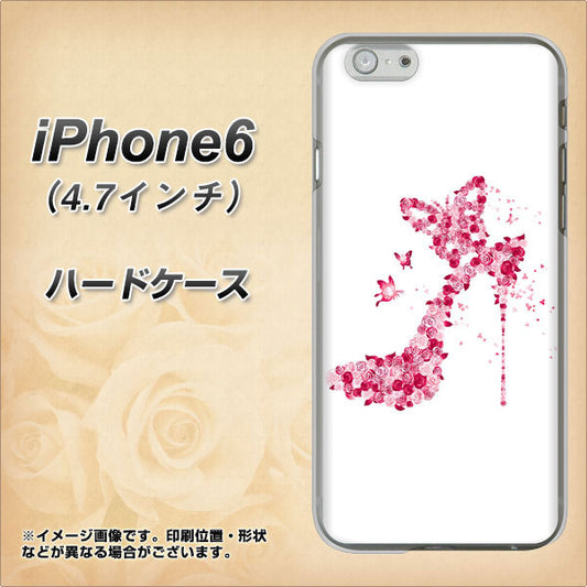 iPhone 6 387 薔薇のハイヒール ハードケース 背面印刷