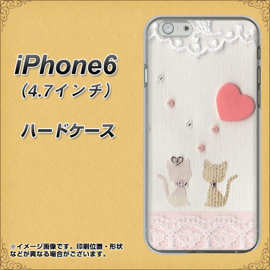 iPhone 6 1104 クラフト写真ネコ(ハートM) ハードケース 背面印刷