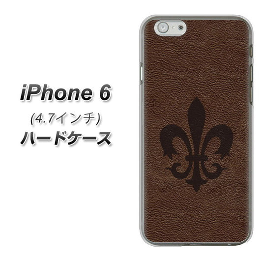 iPhone 6 EK823 レザー風ユリ ハードケース 背面印刷