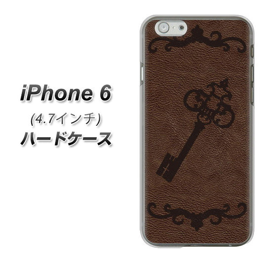 iPhone 6 EK824 レザー風アンティークキー ハードケース 背面印刷