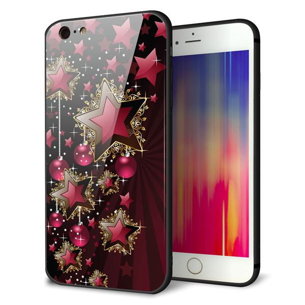 iPhone 6 Plus 強化ガラス&TPUスマホケース ガラプリ【434 星の壁】
