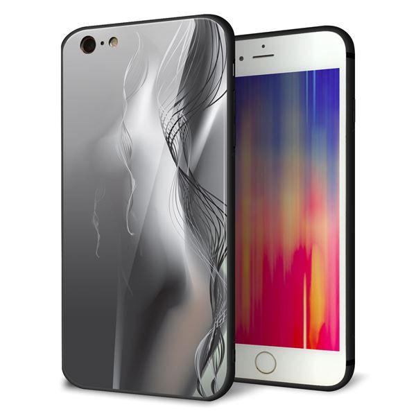 iPhone 6 Plus 強化ガラス&TPUスマホケース ガラプリ【566 ボディウォール】