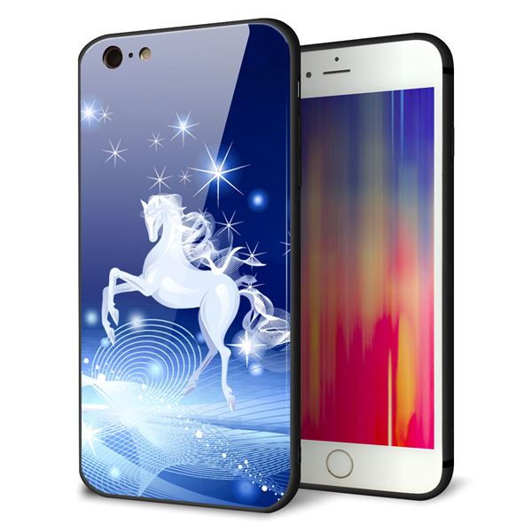 iPhone 6s Plus 強化ガラス&TPUスマホケース ガラプリ【436 ペガサス】