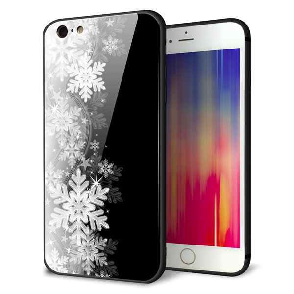 iPhone 6s Plus 強化ガラス&TPUスマホケース ガラプリ【603 白銀と闇】