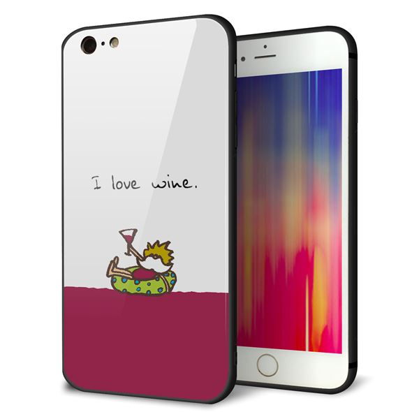 iPhone 6s Plus 強化ガラス&TPUスマホケース ガラプリ【IA811 ワインの神様】