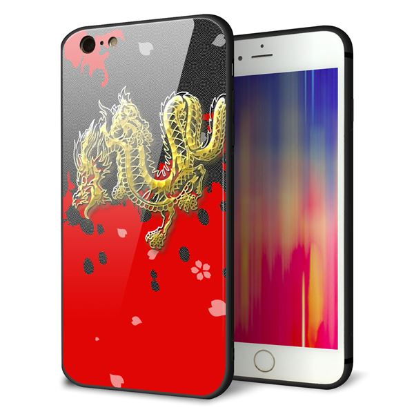 iPhone 6s Plus 強化ガラス&TPUスマホケース ガラプリ【YC901 和竜02】