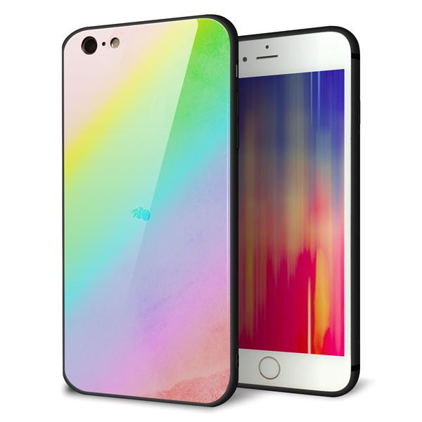 iPhone 6s Plus 強化ガラス&TPUスマホケース ガラプリ【YJ287 デザイン】