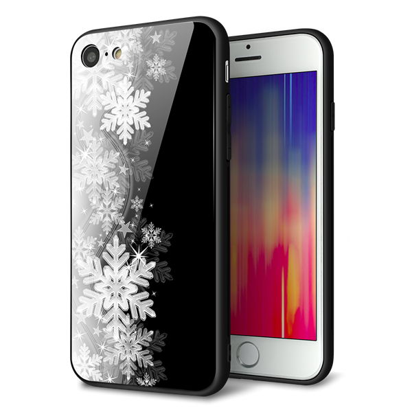 iPhone 7 強化ガラス&TPUスマホケース ガラプリ【603 白銀と闇】