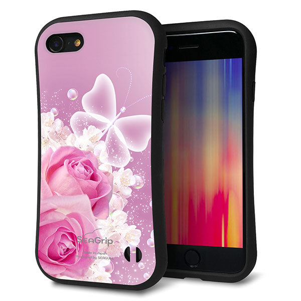 iPhone 7 スマホケース 「SEA Grip」 グリップケース Sライン 【1166 ローズロマンス】 UV印刷