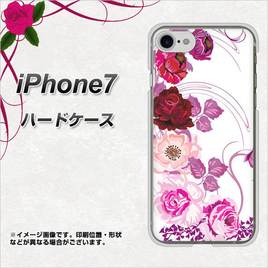 iPhone 7 116 6月のバラ ハードケース 背面印刷