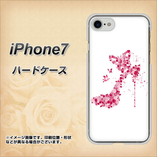 iPhone 7 387 薔薇のハイヒール ハードケース 背面印刷