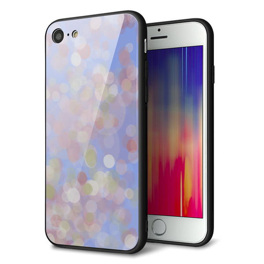 iPhone 8 強化ガラス&TPUスマホケース ガラプリ【YJ293 デザイン】