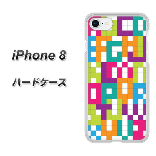 iPhone 8 IB916 ブロックアルファベット ハードケース 背面印刷