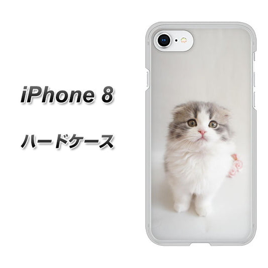 iPhone 8 VA803 まっていますネコ ハードケース 背面印刷