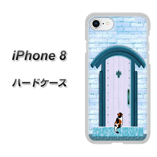 iPhone 8 YA953 石ドア03 素材クリア ハードケース 背面印刷
