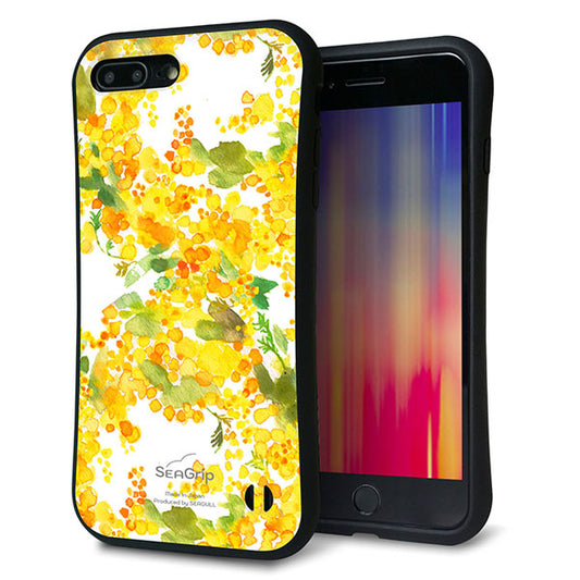 iPhone 8 Plus スマホケース 「SEA Grip」 グリップケース Sライン 【MA870 ミモザ】 UV印刷