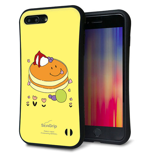 iPhone 8 Plus スマホケース 「SEA Grip」 グリップケース Sライン 【MA901 パンケーキ】 UV印刷
