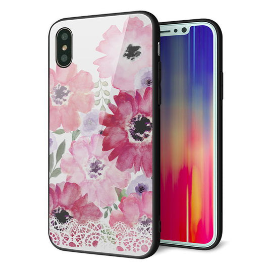 iPhone X 強化ガラス&TPUスマホケース ガラプリ【SC943 ドゥ・パフューム1】
