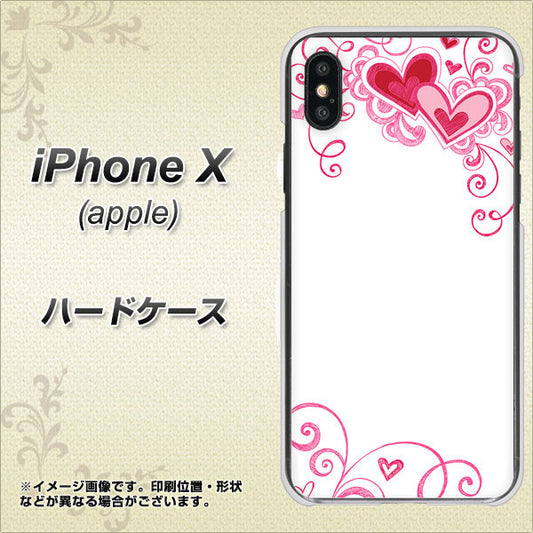iPhone X 365 ハートフレーム ハードケース 背面印刷