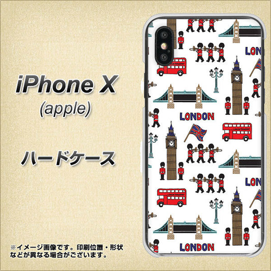 iPhone X EK811 ロンドンの街 ハードケース 背面印刷