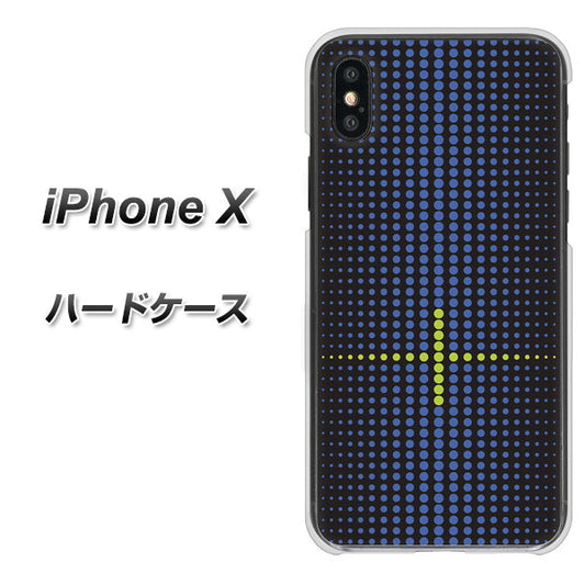 iPhone X IB907 グラデーションドット ハードケース 背面印刷