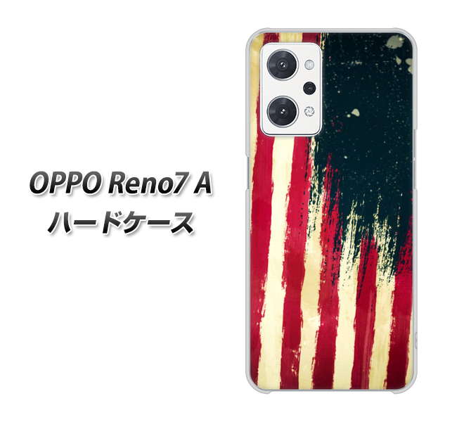 OPPO Reno7 A MI805 ヴィンテージアメリカ ハードケース 背面印刷