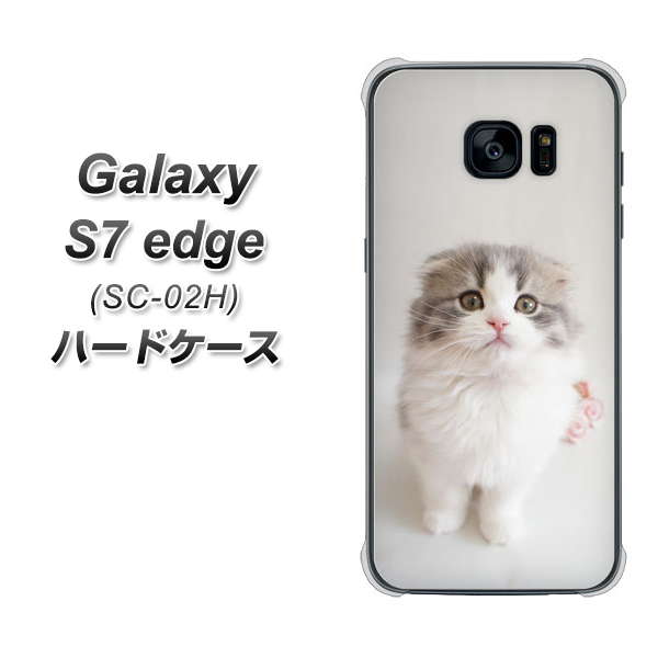 Galaxy S7 edge SC-02H docomo VA803 まっていますネコ ハードケース 背面印刷