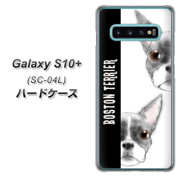Galaxy S10+ SC-04L docomo YD850 ボストンテリア01 ハードケース 背面印刷