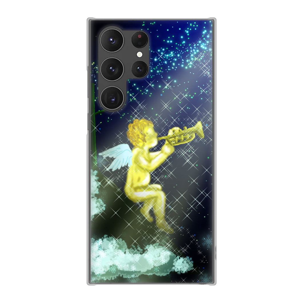 Galaxy S23 Ultra SC-52D docomo 1248 天使の演奏 ハードケース 背面印刷