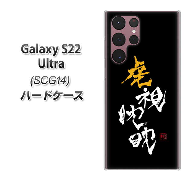Galaxy S22 Ultra SCG14 au OE803 虎視眈々 ハードケース 背面印刷