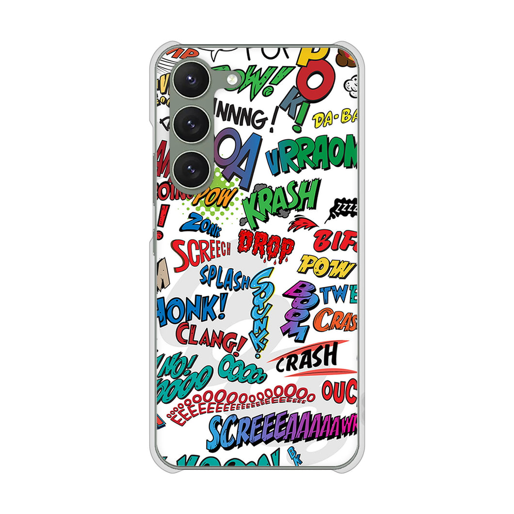 Galaxy S23 SCG19 au 271 アメリカン キャッチコピー ハードケース 背面印刷