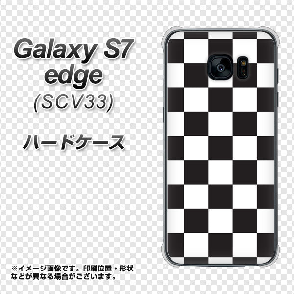 Galaxy S7 edge SCV33 au 151 フラッグチェック ハードケース 背面印刷