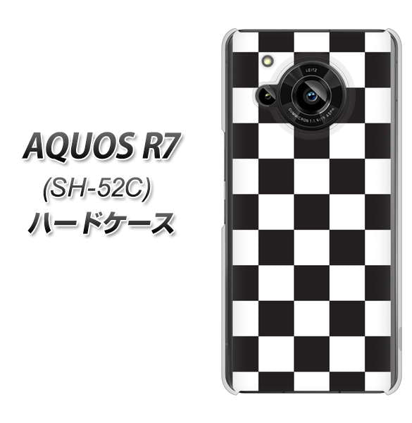 AQUOS R7 SH-52C docomo 151 フラッグチェック ハードケース 背面印刷