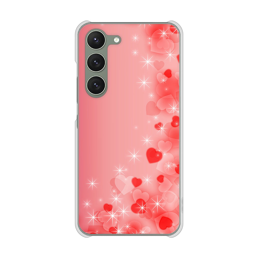 Galaxy S23 SM-S911C 楽天モバイル 003 ハート色の夢 ハードケース 背面印刷