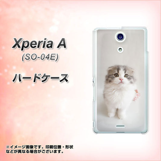 Xperia A SO-04E docomo VA803 まっていますネコ ハードケース 背面印刷