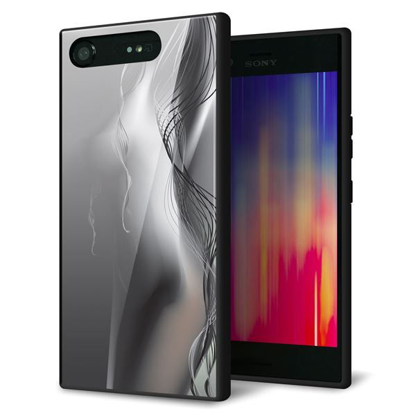 Xperia XZ1 SO-01K docomo 強化ガラス&TPUスマホケース ガラプリ【566 ボディウォール】