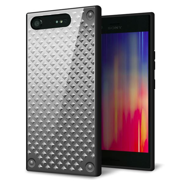 Xperia XZ1 SO-01K docomo 強化ガラス&TPUスマホケース ガラプリ【570 スタックボード】