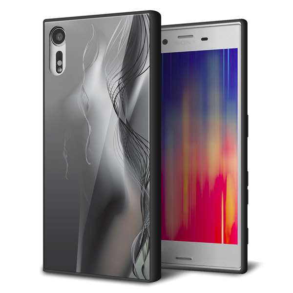 Xperia XZs SO-03J docomo 強化ガラス&TPUスマホケース ガラプリ【566 ボディウォール】