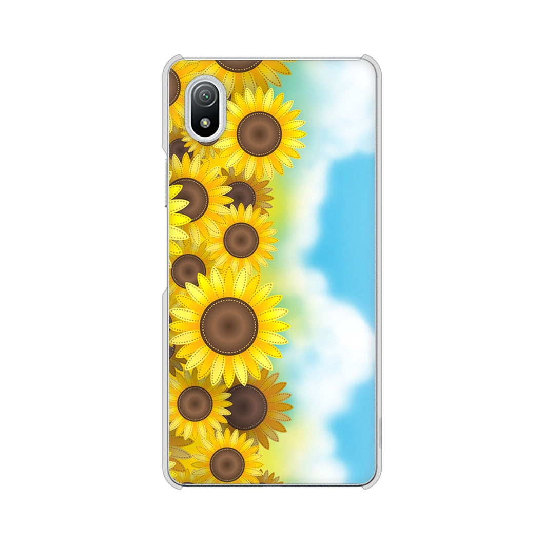 Xperia Ace III SO-53C docomo 148 ひまわり畑 ハードケース 背面印刷