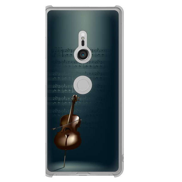 Xperia XZ3 SOV39 au 441 楽譜 ハードケース 背面印刷
