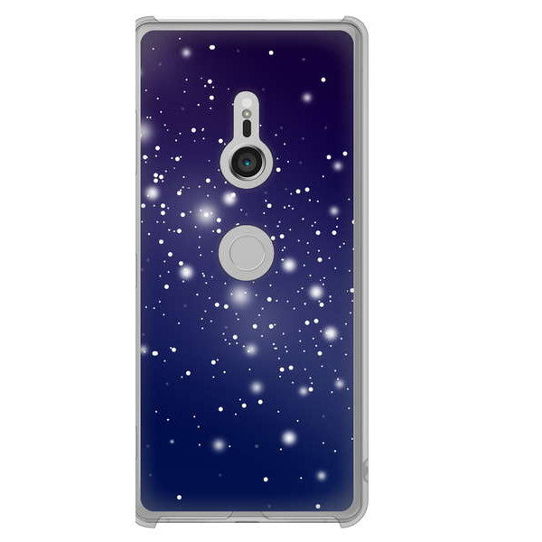 Xperia XZ3 SOV39 au 1271 天空の川 ハードケース 背面印刷